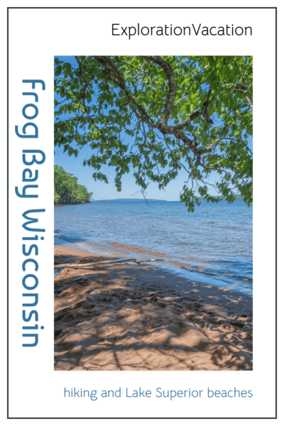 Frog Bay beach in Wisconsin