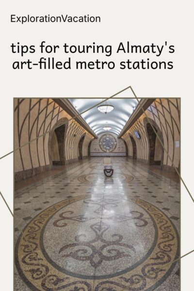 Interior of an Almaty metro station