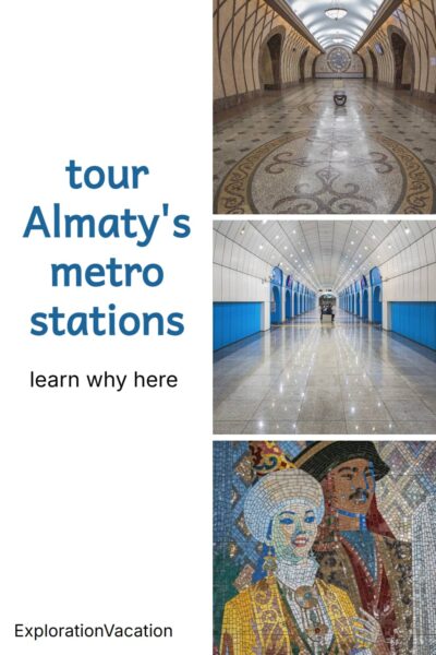 Interior of Almaty metro stations