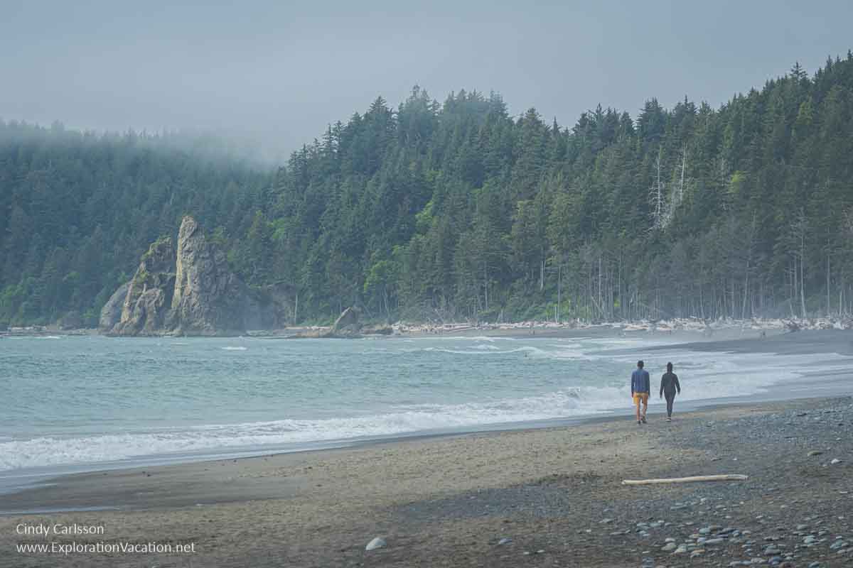 Photo of Rialto Beaech at Olympic National Park UNESCO World Heritage Site in Washington state. (Photo &copy; Cindy Carlsson on ExplorationVacation.net)