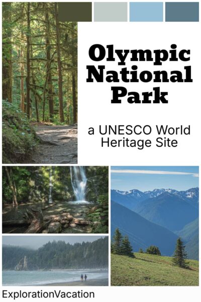 Scenes of mountains, forests, beaches and more atthe Olympic National Park UNESCO World Heritage Site in Washington state.