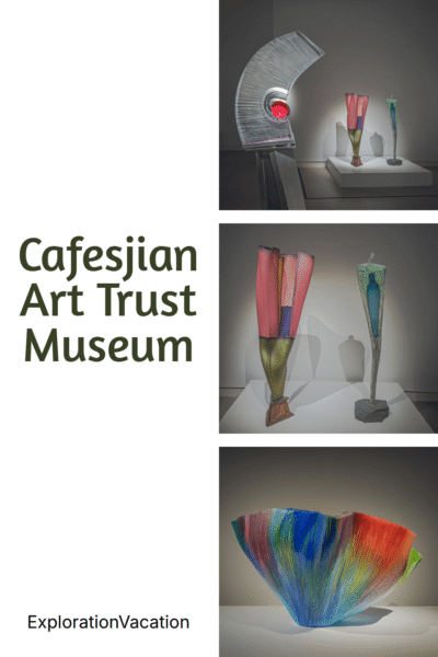 Photos of contemporary American studio glass art at the Cafesjian (CAT) museum.