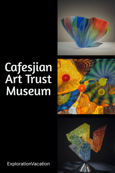 Photos of contemporary American studio glass art at the Cafesjian (CAT) museum.