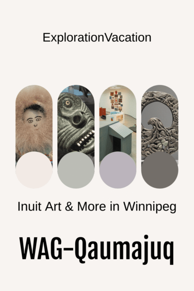 Pinterest pin for a story about the Winnipeg Art Gallery-Qaumajuq.